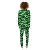 Green Camo And Camouflage Print Women's Pajamas-grizzshop