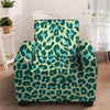 Green Cheetah Armchair Cover-grizzshop