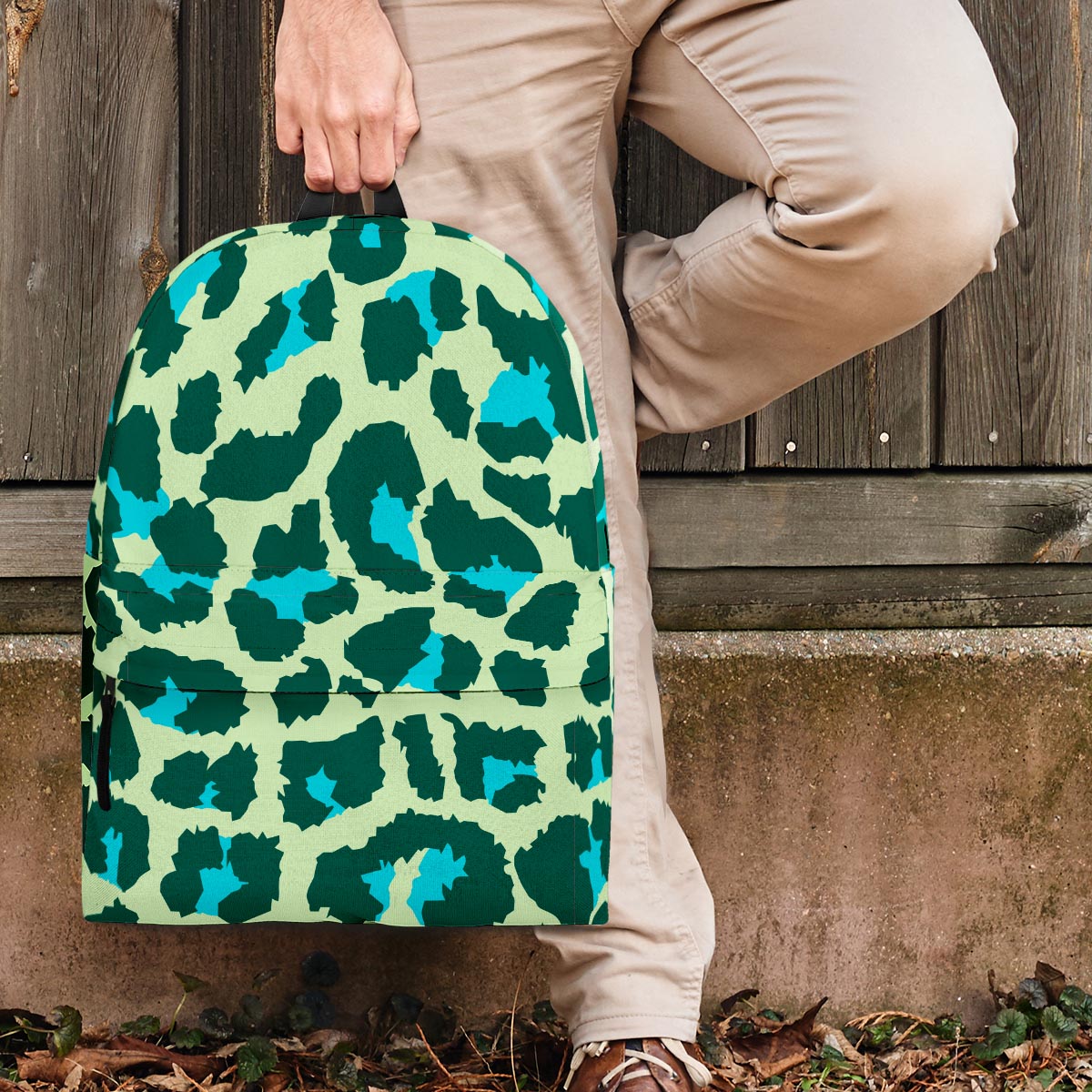 Green Cheetah Backpack-grizzshop