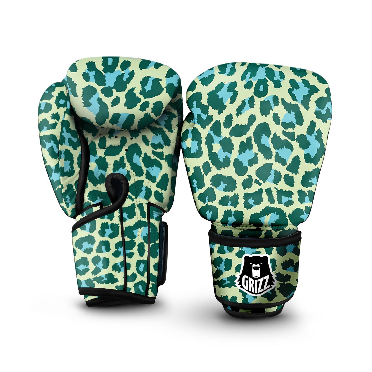 Green Cheetah Boxing Gloves-grizzshop