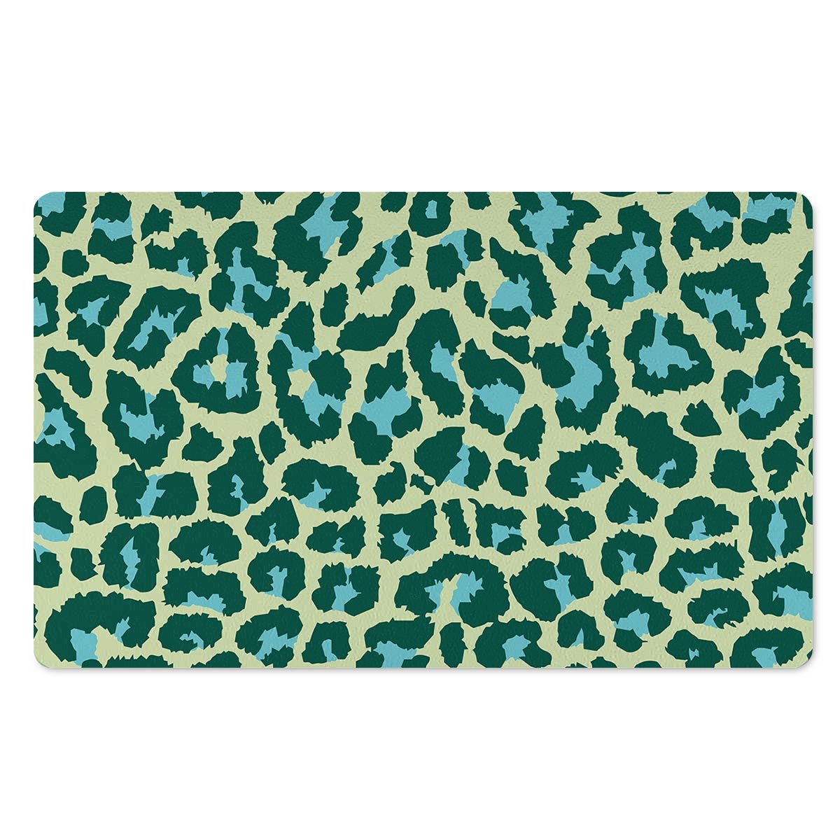 Green Cheetah Door Mat-grizzshop