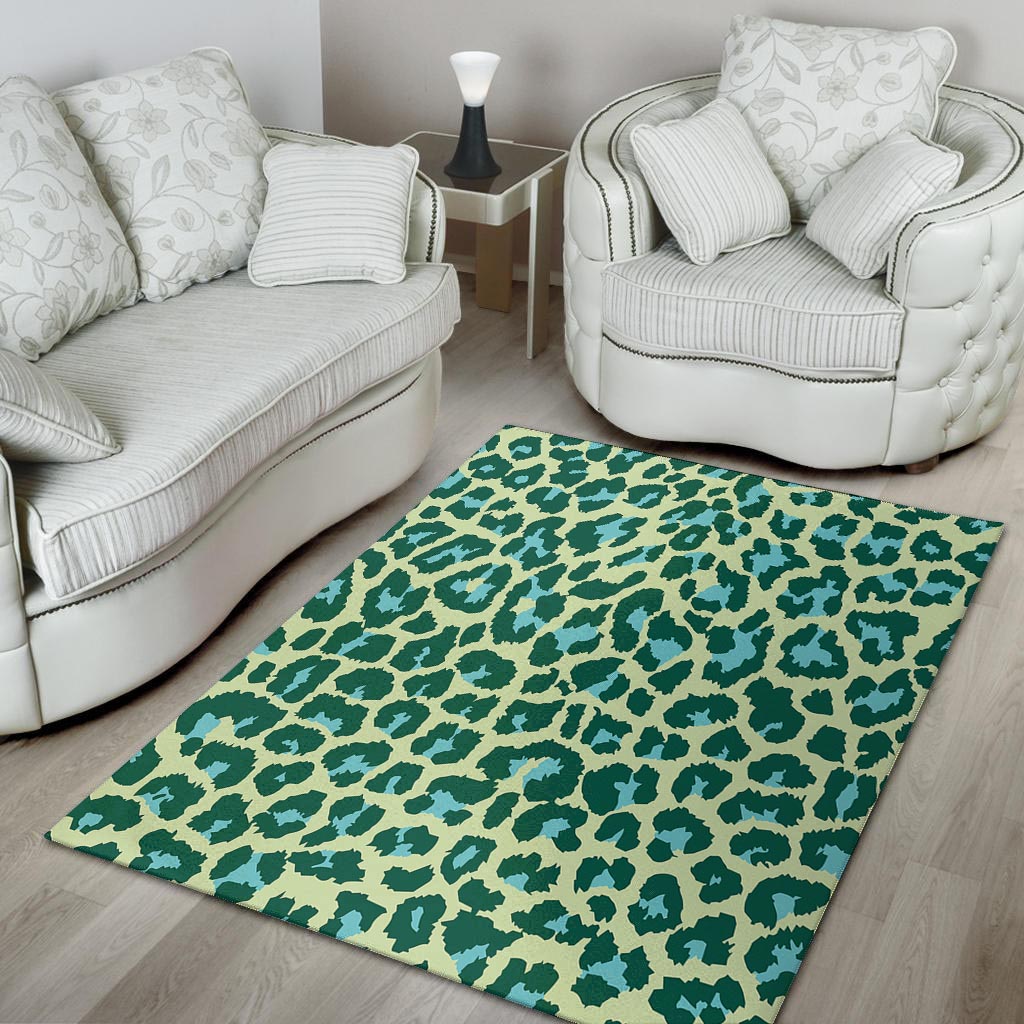 Green Cheetah Floor Mat-grizzshop