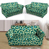 Green Cheetah Loveseat Cover-grizzshop