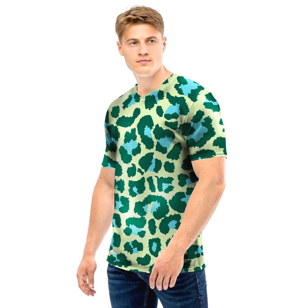 Green Cheetah Men T Shirt-grizzshop