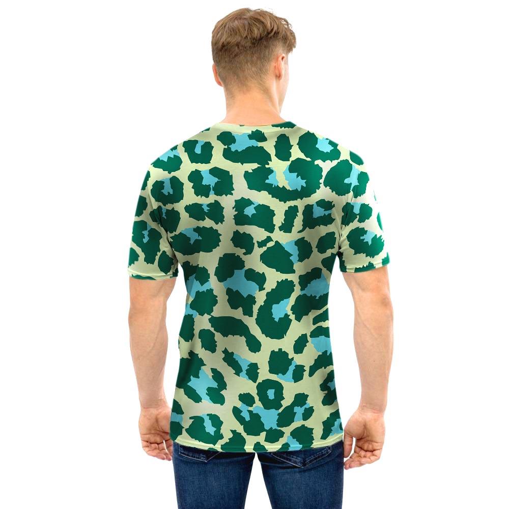 Green Cheetah Men T Shirt-grizzshop