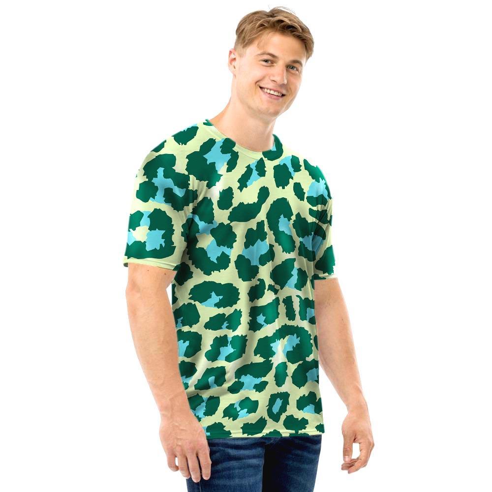 Green Cheetah Men T Shirt-grizzshop