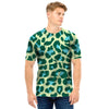 Green Cheetah Men T Shirt-grizzshop