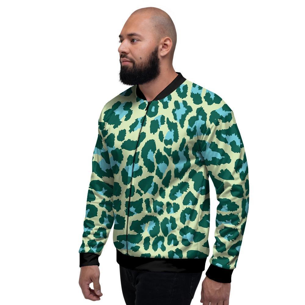 Green Cheetah Men's Bomber Jacket-grizzshop