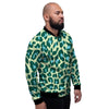 Green Cheetah Men's Bomber Jacket-grizzshop