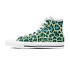 Green Cheetah Men's High Top Shoes-grizzshop