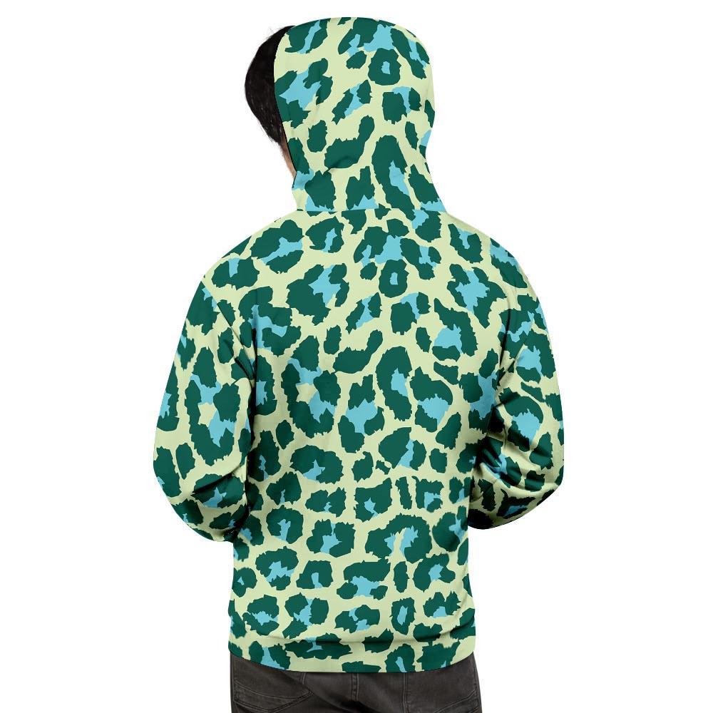 Green Cheetah Men's Hoodie-grizzshop