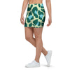 Green Cheetah Mini Skirt-grizzshop