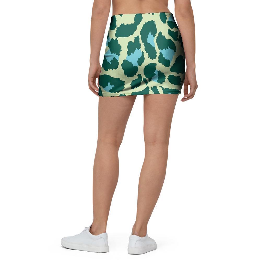 Green Cheetah Mini Skirt-grizzshop