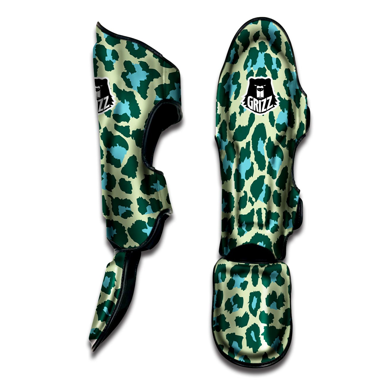 Green Cheetah Muay Thai Shin Guard-grizzshop