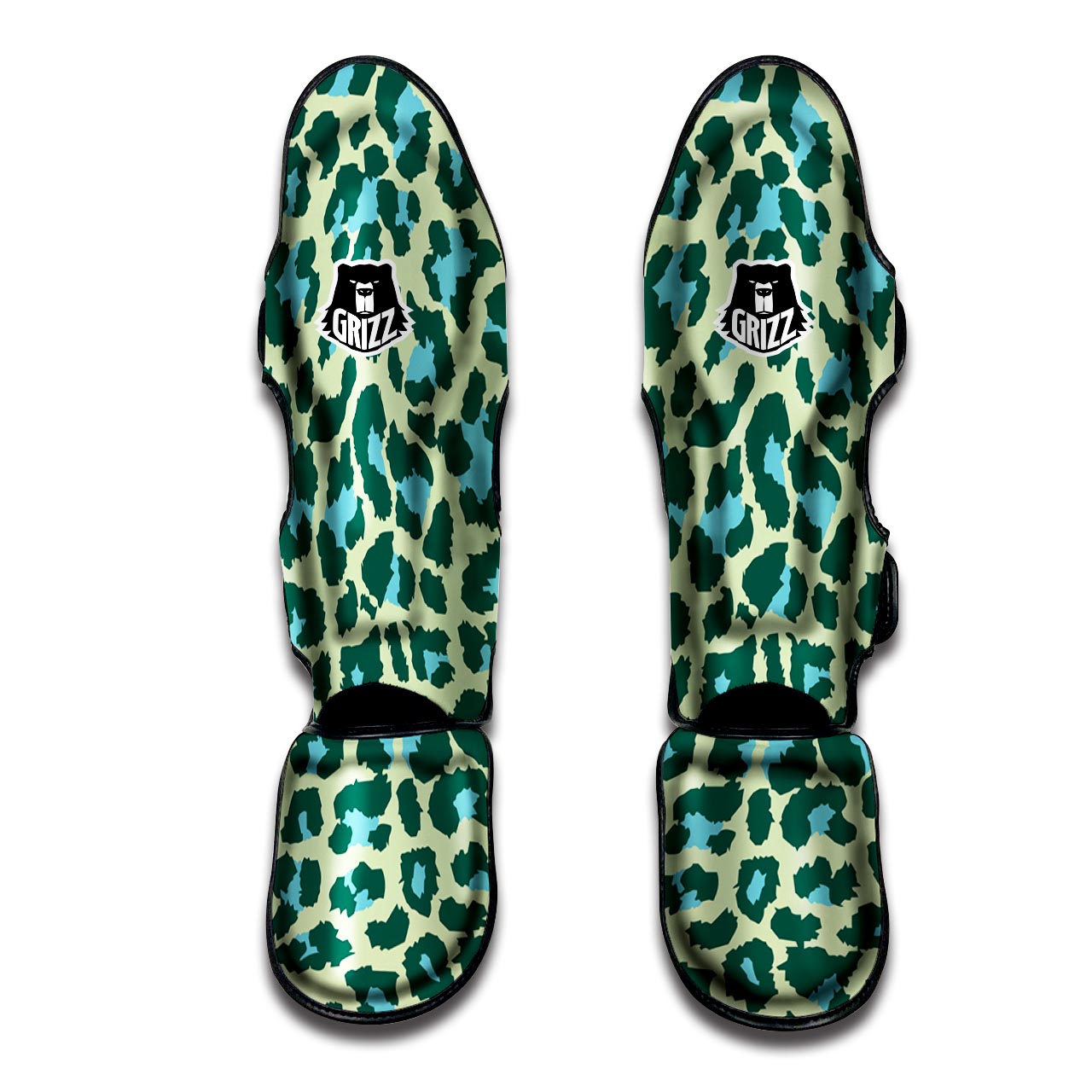 Green Cheetah Muay Thai Shin Guard-grizzshop