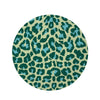 Green Cheetah Round Rug-grizzshop