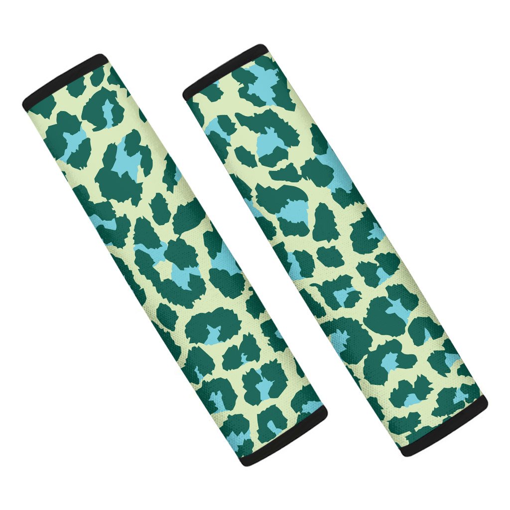 Green Cheetah Seat Belt Cover-grizzshop