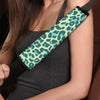 Green Cheetah Seat Belt Cover-grizzshop