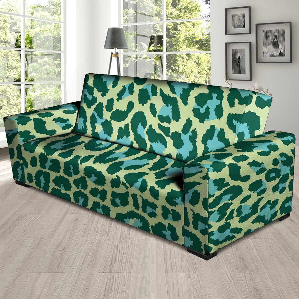 Green Cheetah Sofa Cover-grizzshop