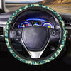 Green Cheetah Steering Wheel Cover-grizzshop