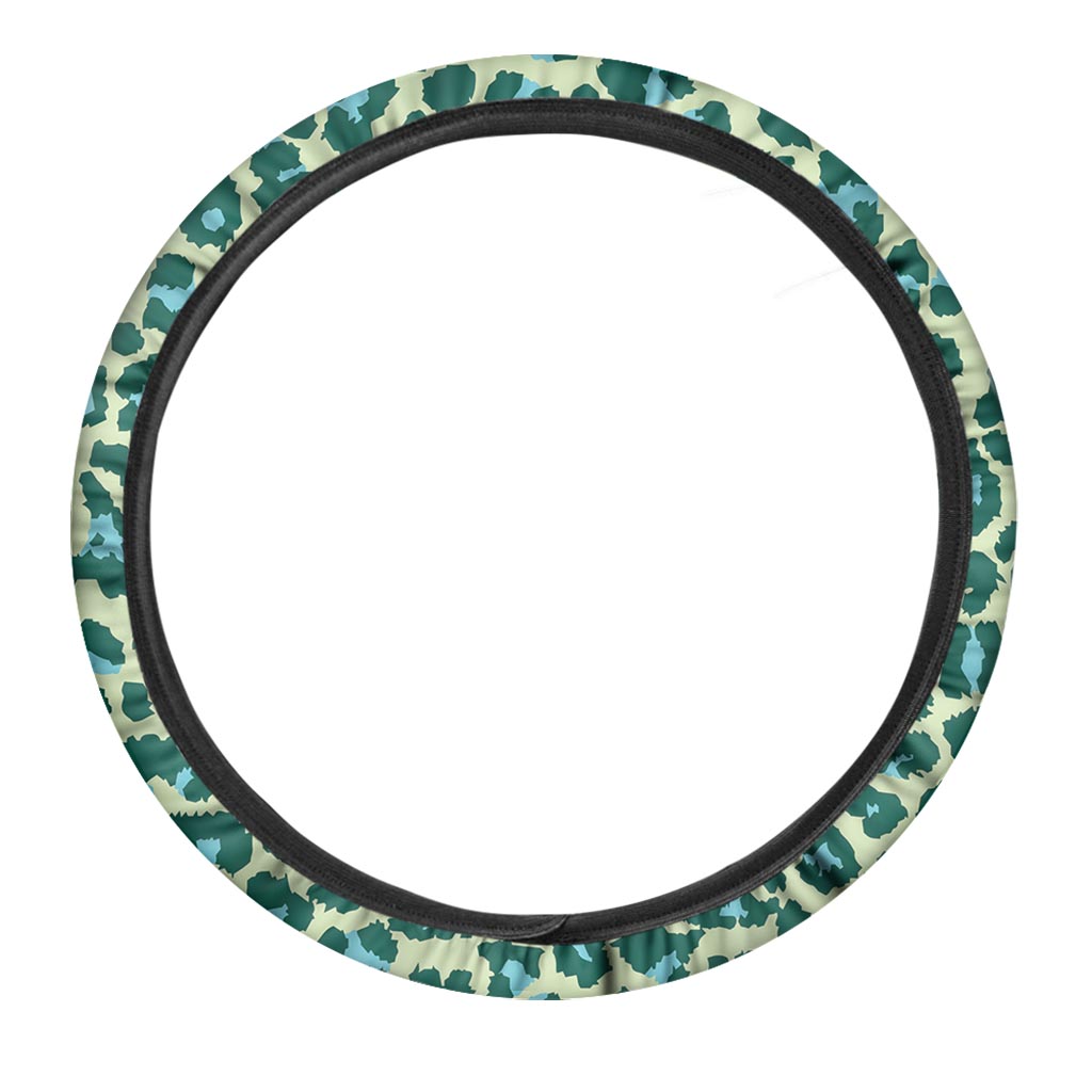 Green Cheetah Steering Wheel Cover-grizzshop