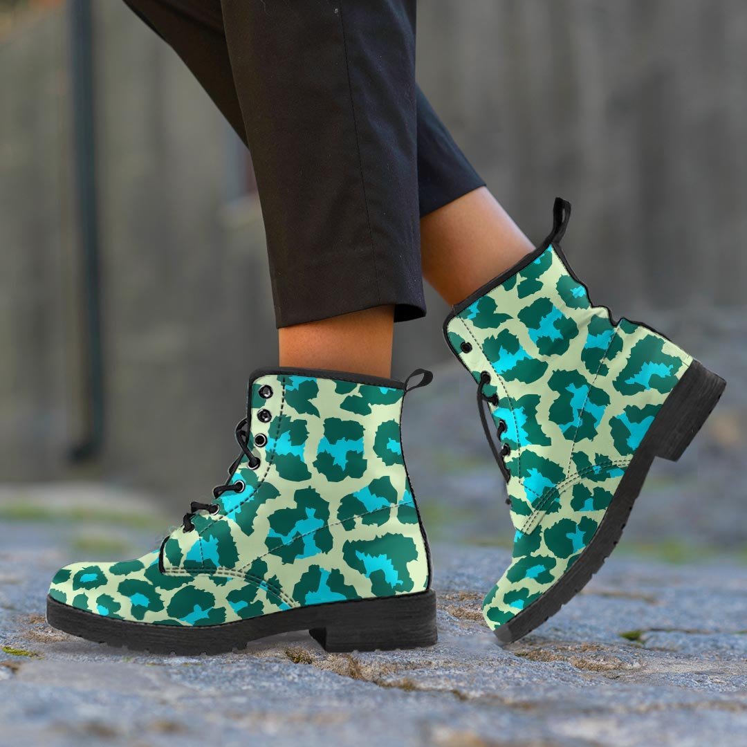 Green Cheetah Women's Boots-grizzshop