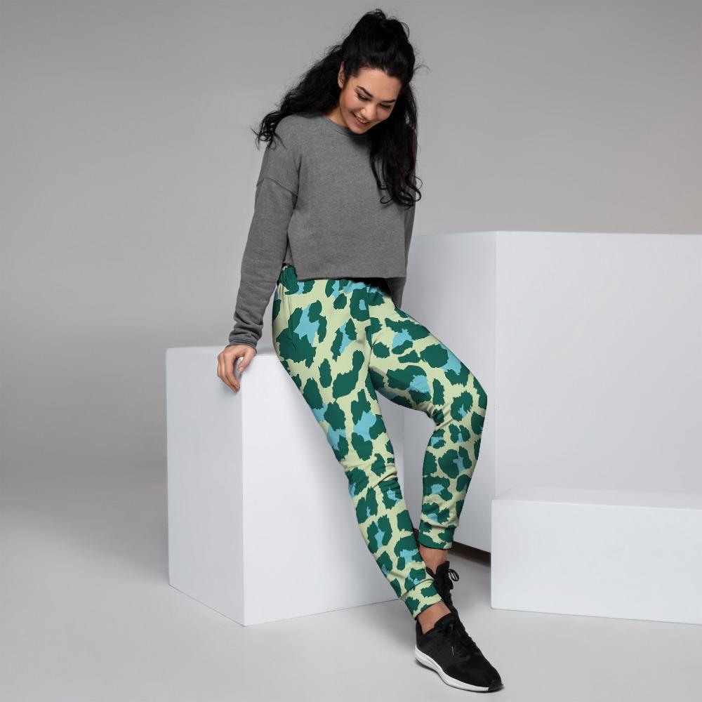 Green Cheetah Women's Joggers-grizzshop