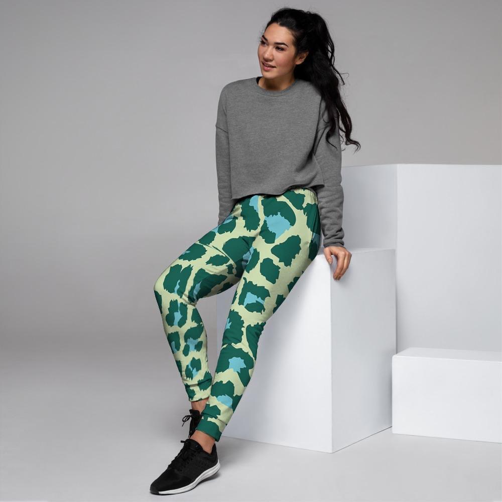 Green Cheetah Women's Joggers-grizzshop