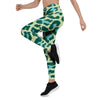 Green Cheetah Women's Leggings-grizzshop