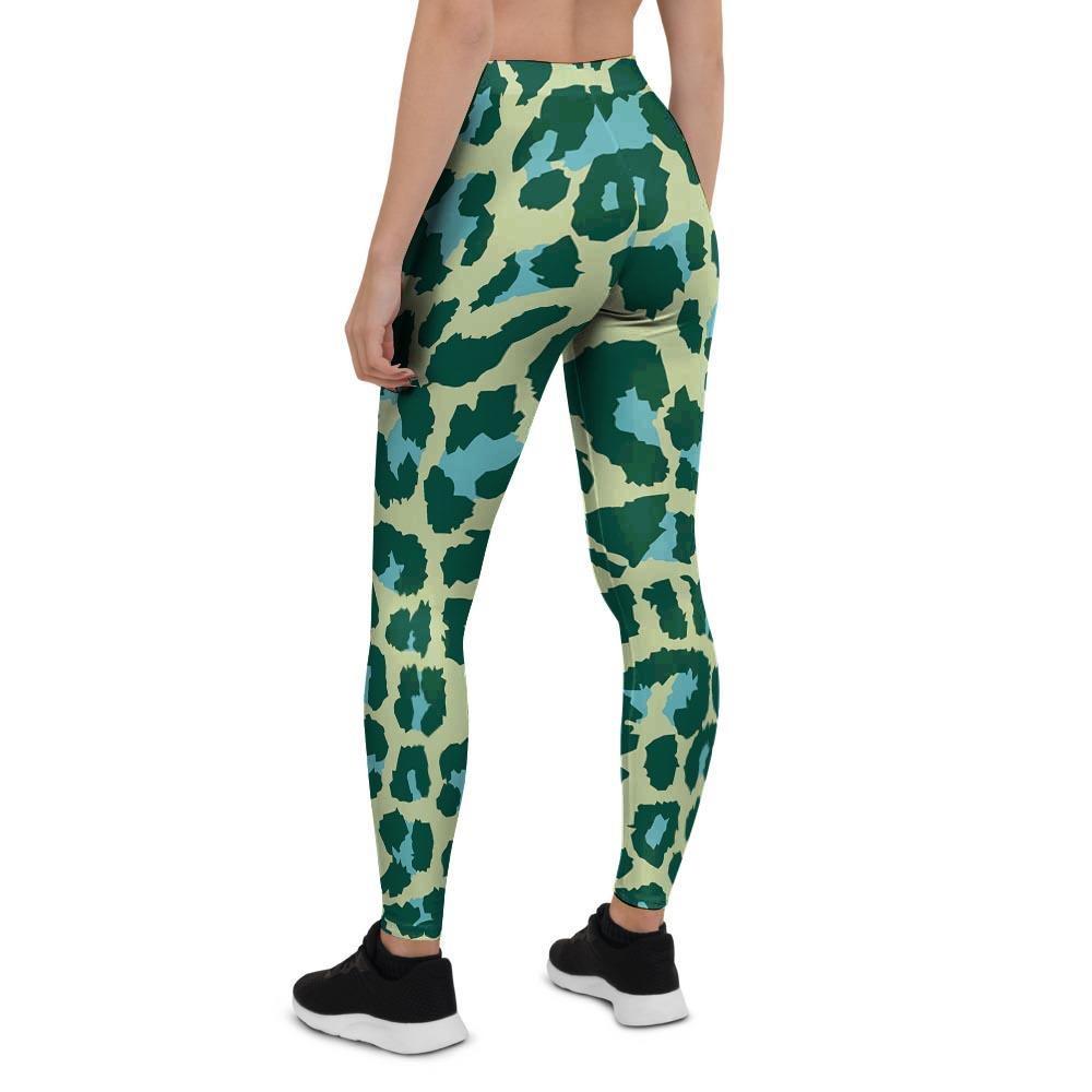 Green Cheetah Women's Leggings-grizzshop