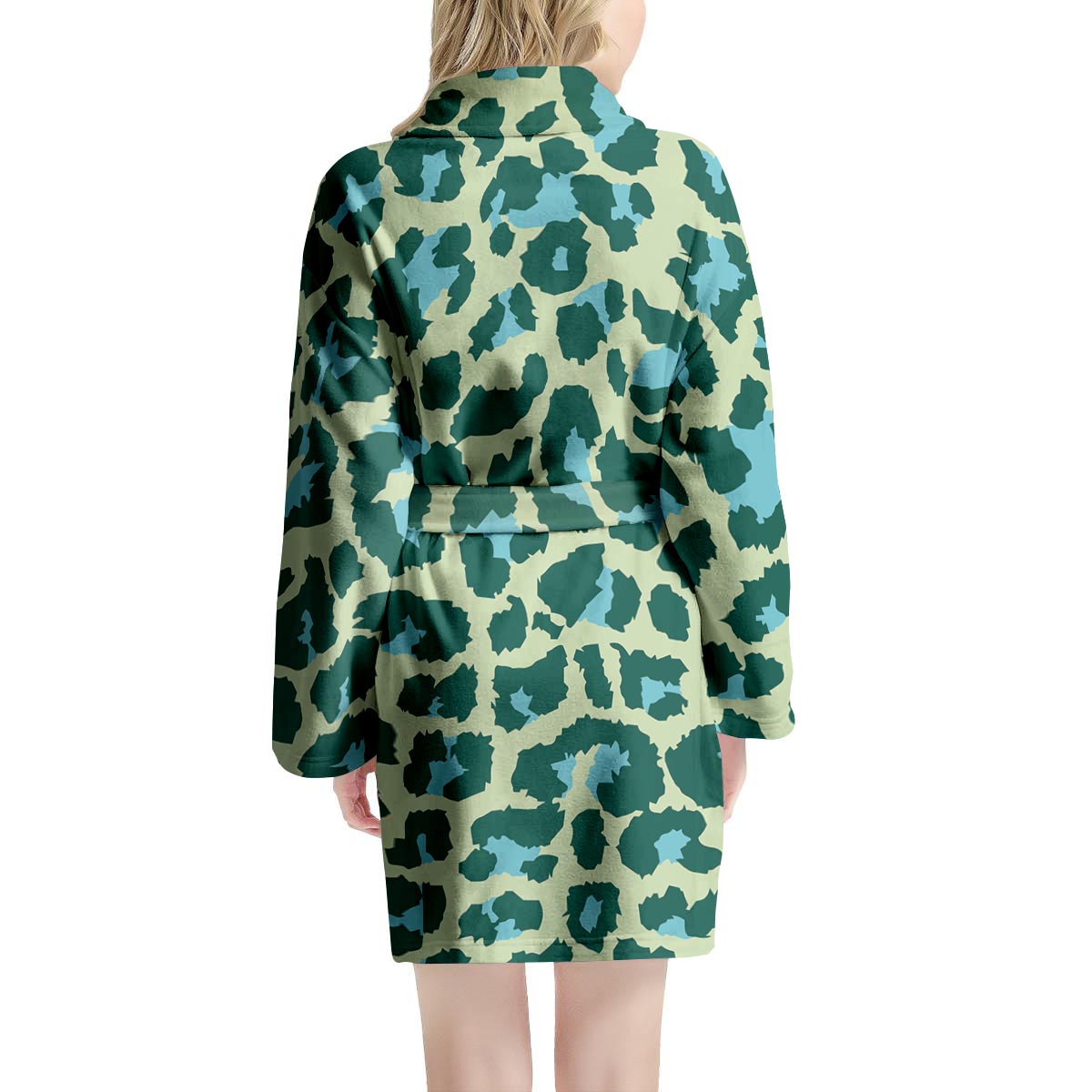 Green Cheetah Women's Robe-grizzshop