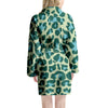 Green Cheetah Women's Robe-grizzshop