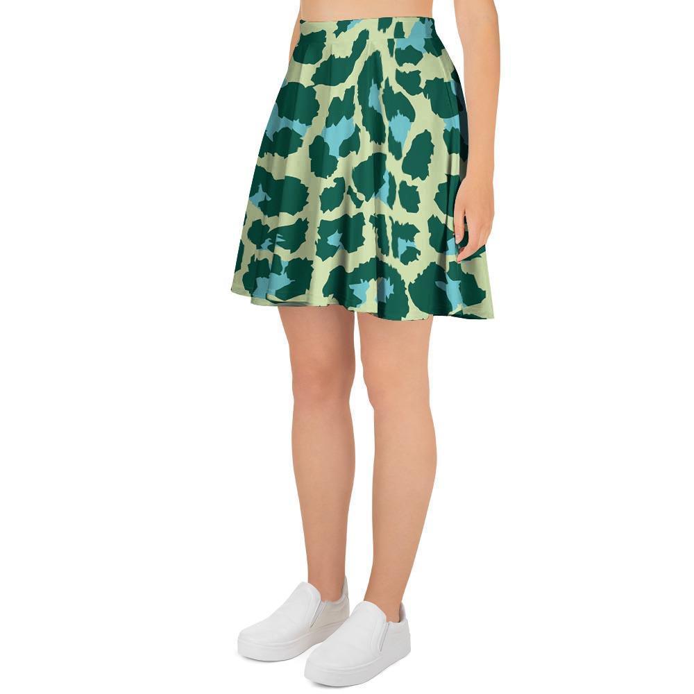 Green Cheetah Women's Skirt-grizzshop