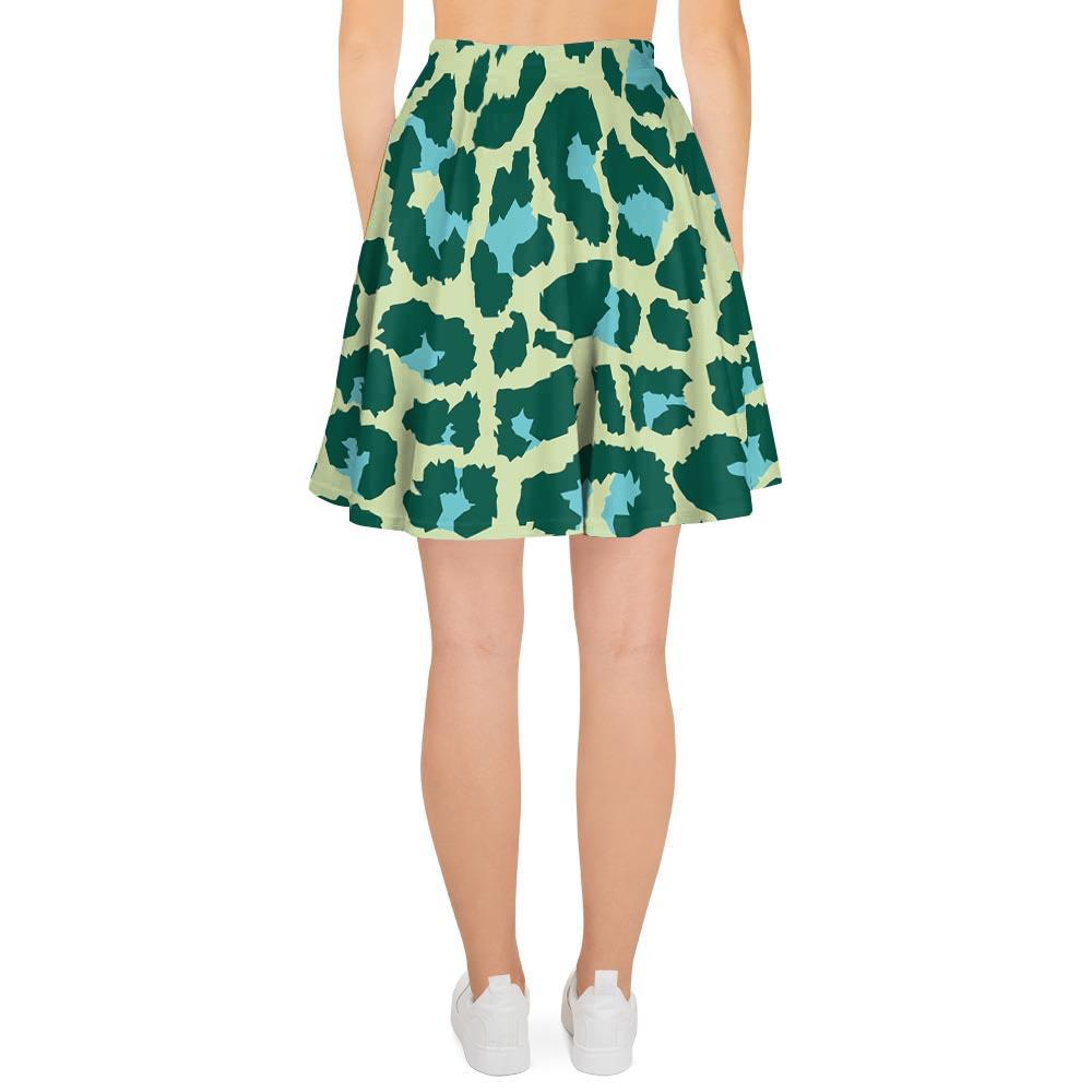 Green Cheetah Women's Skirt-grizzshop