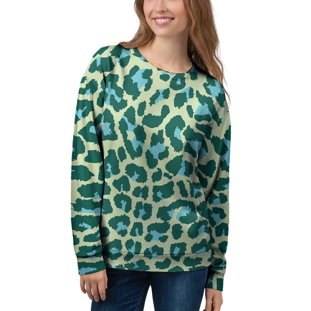 Green Cheetah Women's Sweatshirt-grizzshop