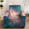 Green Cosmic Space Galaxy Armchair Cover-grizzshop