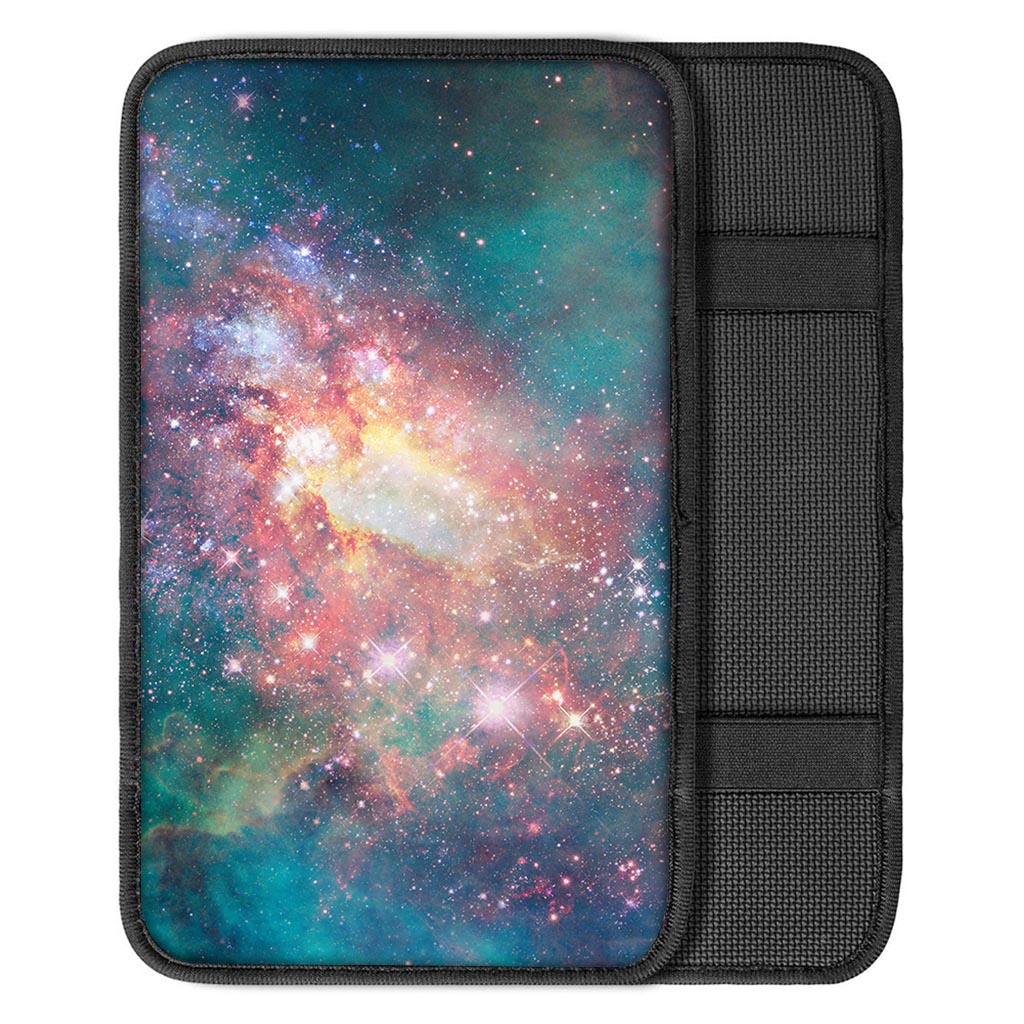 Green Cosmic Space Galaxy Car Console Cover-grizzshop