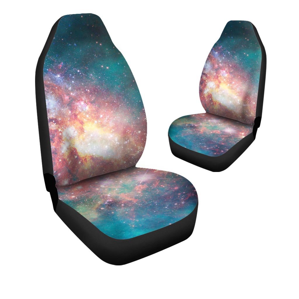 Green Cosmic Space Galaxy Car Seat Covers-grizzshop