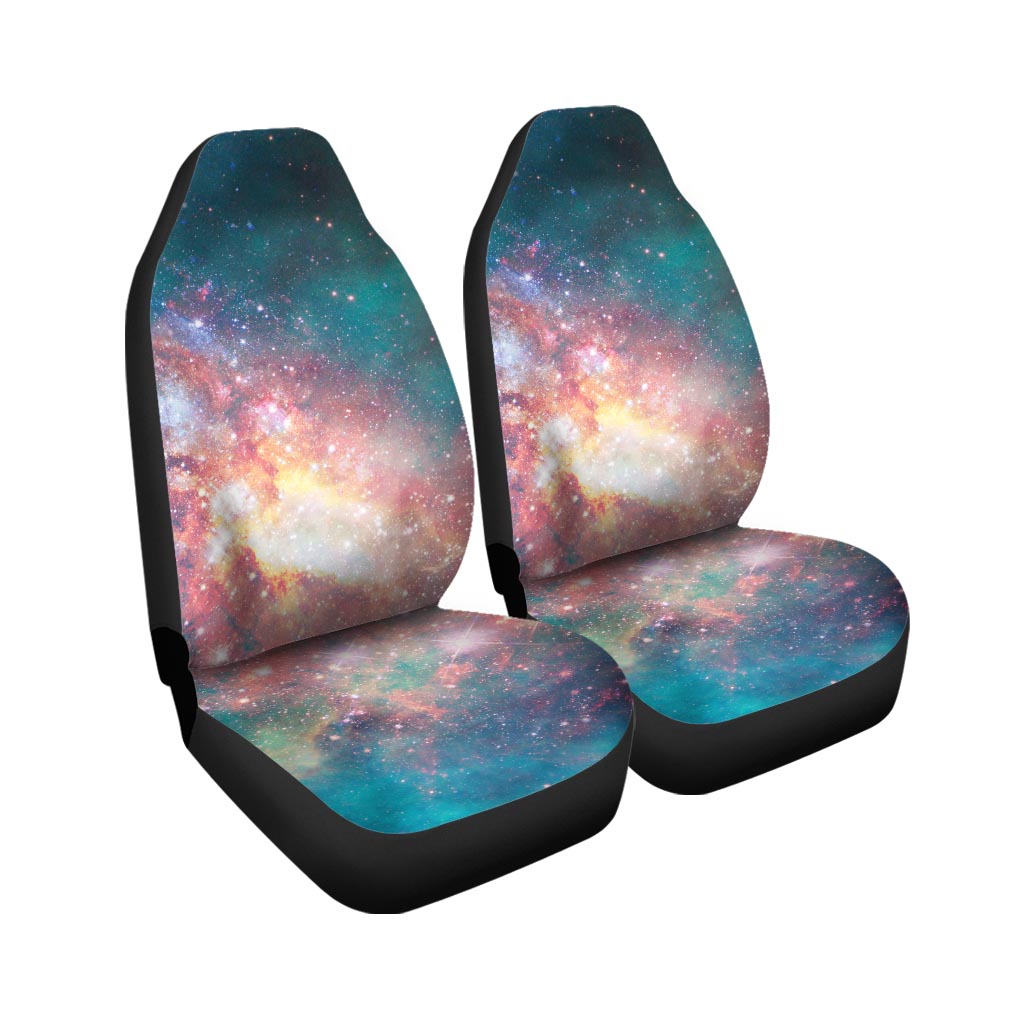 Green Cosmic Space Galaxy Car Seat Covers-grizzshop