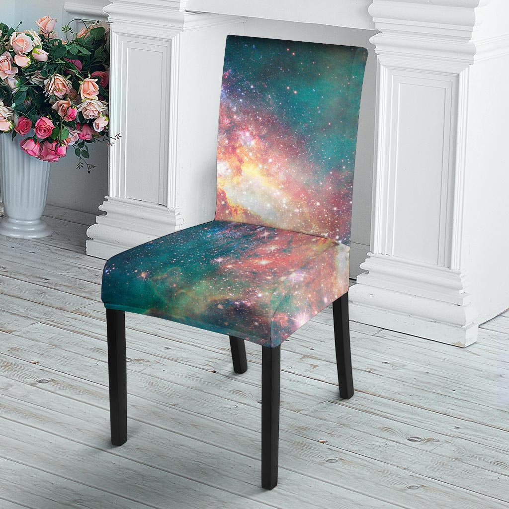 Green Cosmic Space Galaxy Chair Cover-grizzshop