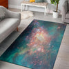 Green Cosmic Space Galaxy Floor Mat-grizzshop