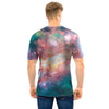 Green Cosmic Space Galaxy Men T Shirt-grizzshop