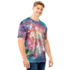 Green Cosmic Space Galaxy Men T Shirt-grizzshop