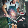 Green Cosmic Space Galaxy Men's Apron-grizzshop