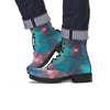 Green Cosmic Space Galaxy Men's Boots-grizzshop