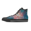 Green Cosmic Space Galaxy Men's High Top Shoes-grizzshop