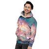 Green Cosmic Space Galaxy Men's Hoodie-grizzshop