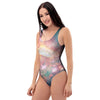 Green Cosmic Space Galaxy One Piece Swimsuite-grizzshop