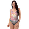 Green Cosmic Space Galaxy One Piece Swimsuite-grizzshop