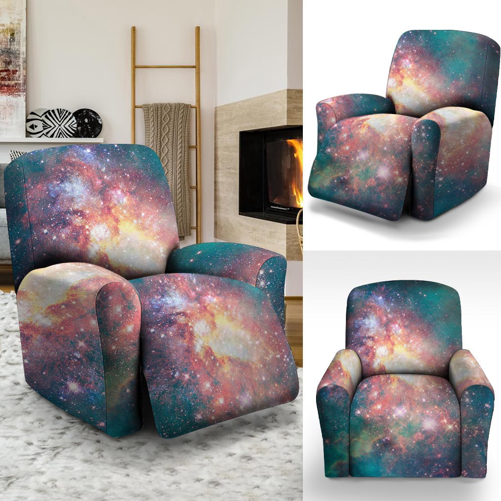 Green Cosmic Space Galaxy Recliner Cover-grizzshop